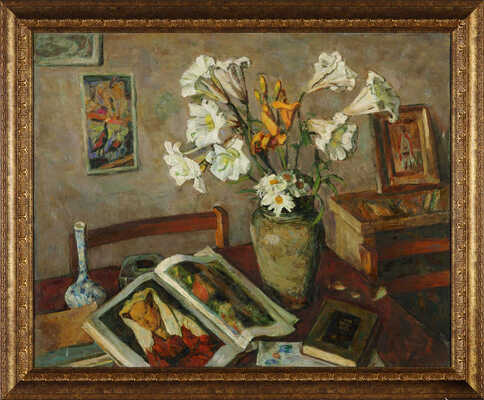 Лещинский Александр Наумович. Натюрморт цветы 